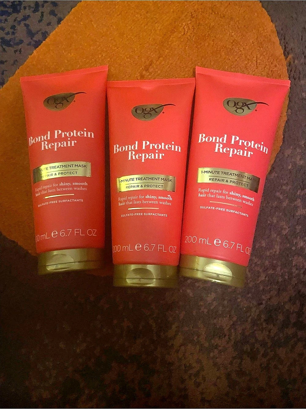 OGX Bond Protein Repair 1-Minute Treatment Mask 3-Pack